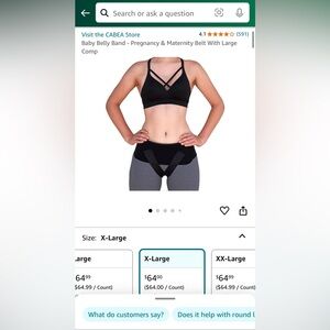 XL Cabea Baby Belly Band, with groin support